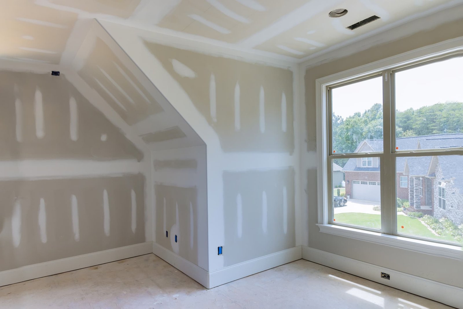 Pose de faux plafond et de cloisons en plaques de plâtre